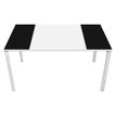 Paperflow Easydesk - Mesa - rectangular - negro, blanco - blanco base