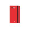 Oberthur Néa Flex 16 Pocket - Agenda - vista de la semana - 89 x 165 mm - papel blanco - tapa roja (paquete de 6)