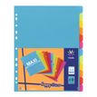 3135251547312-Viquel Happy Fluo - Intercalaire 12 positions - A4 Maxi - polypropylène coloré--0