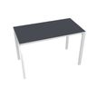 Paperflow Easydesk - Mesa - rectangular - antracita - blanco base