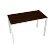 Paperflow Easydesk - Mesa - rectangular - wengé - blanco base