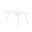 Gautier office Sunday - Mesa - rectangular curvado (izquierda) - blanco