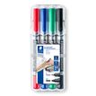 4007817348079-STAEDTLER Lumocolor duo - Pack de 4 marqueurs permanents - double pointe fine et moyenne - couleurs ass--0