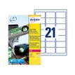 Avery Heavy Duty Laser Labels - Poliéster - blanco - 63.5 x 38.1 mm 420 etiqueta(s) (20 hoja(s) x 21) etiquetas