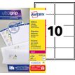 Avery - Blanco - 99.1 x 57 mm 1000 etiqueta(s) (100 hoja(s) x 10) etiquetas de direcciones
