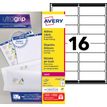3266550260166-Avery - 1600 Étiquettes adresse blanches - 99,1 x 33,9 mm - Impression laser - réf L7162-100--0
