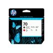 HP 70 - Rojo, negro mate - cabezal de impresión - para DesignJet HD Pro MFP, T120, Z2100, Z3100, Z3100ps, Z3200, Z3200ps, Z5200, Z5400