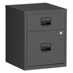 MT - Pedestal - móvil - 2 cajones - metal - gris, antracita