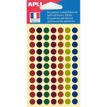 APLI agipa - Etiqueta autoadhesiva - colores metalizados, surtidos (paquete de 308)