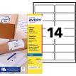 Avery J8163 - Blanco - 38.1 x 99.1 mm 210 uds. (15 hoja(s) x 14) etiquetas de direcciones