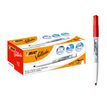 BIC VELLEDA 1741 - Marcador - no permanente - para pizarra - rojo - tinta a base de disolvente - 1.4 mm - medio (paquete de 12)
