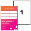 Office Star - Blanco - 199.6 x 289.1 mm 100 etiqueta(s) (100 hoja(s) x 1) etiquetas