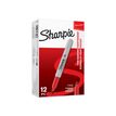 Sharpie - Marcador - permanente - rojo - tinta basada en tintes - 0.9 mm - fino (paquete de 12)