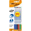 BIC VELLEDA 1721 - Marcador - no permanente - para pizarra - negro, rojo, azul, verde - tinta pigmentada con base de alcohol - 1.5 mm - fino (paquete de 5)