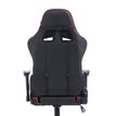 3760185028813-Fauteuil gamer SPORTING - accoudoirs réglables - noir et rouge--3