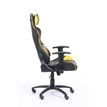 3760185028981-Fauteuil gamer SPORTING - accoudoirs réglables - noir et jaune--3