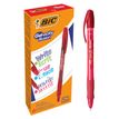 BIC Gel-ocity illusion - Bolígrafo  - rojo - tinta de gel - 0.7 mm - medio - retractil 
