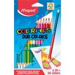 Maped Color'Peps Duo - Lápiz de punta doble - colores surtidos - 2.9 mm / 2.9 mm - estándar / estándar (paquete de 18)