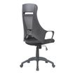 3397703697123-Fauteuil de bureau FREETOWN - accoudoirs fixes - appui-tête intégré - noir--3