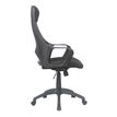 3397703697123-Fauteuil de bureau FREETOWN - accoudoirs fixes - appui-tête intégré - noir--4