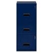 Classeur 3 tiroirs pour dossiers suspendus - 96 x 40 x 40 cm - bleu nuit nacré