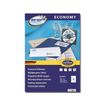 europe100 ELA021 - Papel - adhesivo permanente - blanco - 105 x 48 mm 1200 etiqueta(s) (100 hoja(s) x 12) etiquetas para usos múltiples