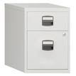 MT - Pedestal - móvil - 2 cajones - metal - blanco