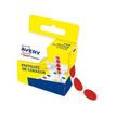 Avery - Etiqueta codificada en colores autoadhesiva - rojo (paquete de 150)