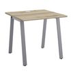 Bureau MAMBO - 80 cm - Pieds métal - Chêne/chocolat