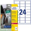 Avery Zweckform - Polietileno - mate - adhesivo permanente - blanco - 63.5 x 33.9 mm 240 etiqueta(s) (10 hoja(s) x 24) etiquetas