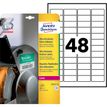 Avery Zweckform Ultra-Resistant Labels - Polietileno - mate - adhesivo permanente - blanco - 45.7 x 21.2 mm 480 etiqueta(s) (10 hoja(s) x 48) etiquetas