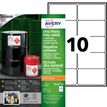 Avery - Polietileno - mate - adhesivo permanente - blanco - 57 x 99 mm 500 etiqueta(s) (50 hoja(s) x 10) etiquetas