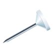 Exacompta - Pinchos - 5 mm head diameter, 8 mm needle - blanco - con dispensador - paquete de 100