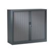 Pierre Henry GENERIC - Aparador - 2 baldas - 2 Puertas - acero, policloruro de vinilo (PVC) - antracita