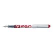 Pilot V Pen - Pluma estilogáfica - rojo - 0.4 mm - medio