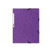 Exacompta Nature Future - Carpeta de 3 solapas - para A4 - capacidad: 250 hojas - púrpura oscuro moteado