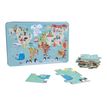 8410782145509-Apli Kids - Puzzle 24 pièces - map monde-Angle gauche-3