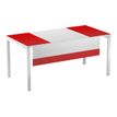 3660141251616-Voile de fond pour bureau EASYDESK L180cm - Blanc/rouge-Angle gauche-0
