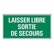 8711234128706-Pickup - Panneau de signalisation - 300 x 150 mm - Garder la sortie d'urgence libre-Avant-0