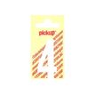 PICKUP LETTERING MONO Nobel - Etiqueta autoadhesiva - preimpreso: 4 - blanco mate