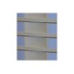 3219099811610-Module 4 tiroirs pour armoire à rideaux - hauteur 100 mm - gris/bleu-Gros plan-3