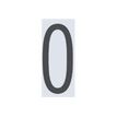 Pickup Home 3D Oslo - Signo - number - 90 mm (height) - montaje en superficie - autoadhesivo - gris