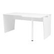 Gautier office YES! - Mesa - rectangular curvado (derecha) - blanco