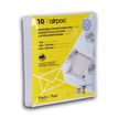 GPV PACK'N POST - Bolsa de correo - 210 x 265 mm - autoadhesivo - plástico de burbujas - blanco - paquete de 10