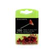 3364220145048-Exacompta - 100 Épingles tête plate - 5 mm - rouge-Avant-1