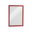 DURABLE DURAFRAME - Soporte de documentos - montaje en superficie - para A4 - doble cara - rojo