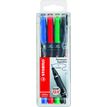 4006381115049-STABILO OHPEN - 4 marqueurs permanents - pointe extra fine 0,4 mm--0