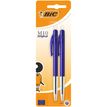3086121601415-BIC M10 Clic - 2 Stylos à bille - bleu - 1 mm - rétractable--0