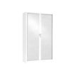 Pierre Henry GENERIC - Aparador - 4 baldas - 2 Puertas - acero, policloruro de vinilo (PVC) - blanco