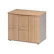 Rangement bas JAZZ+ - L80 x H71 x P48 - 3 portes - Hêtre